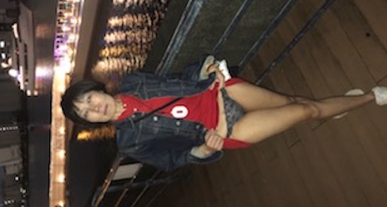 Night walk by the river – boat and panties 夜の川辺の散歩、ボートとパンティー